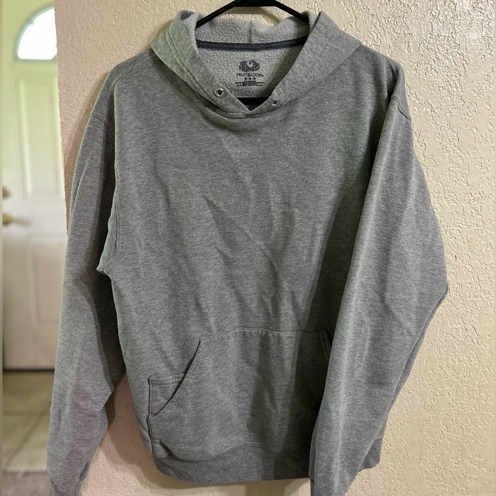 Fruit Loom Grey pullover hoodie
